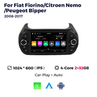 MEKEDE Android voiture multimédia stéréo GPS Navigation voiture-play unité principale pour Fiat Fiorino Citroen Nemo Peugeot Bipper 2008-2017