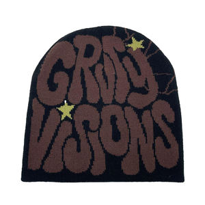 Nuevos Gorros de Invierno al por Mayor, Gorros Tejidos con Diseño Personalizado y Estampado, Gorros Cálidos - Product Image 2