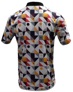 Polos casuales para hombre más vendidos 100% algodón Spandex tallas grandes camisetas Em con patrón de estampado de tela al por mayor - Product Image 2