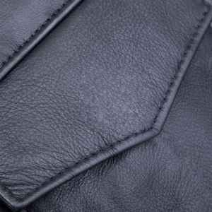 เสื้อเชิ้ตผู้ชายคุณภาพสูง หนังแท้ สไตล์ลำลอง ผ้าฟลานเนลบางเบา สำหรับฤดูใบไม้ร่วง ทอแบบถัก ติดกระดุม มีไซส์ใหญ่ - Product Image 4