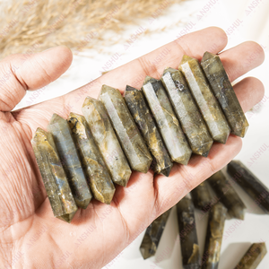 Vente en gros de cristaux de labradorite de haute qualité, pointes de crayon à double terminaison pour la décoration et les cadeaux - Product Image 3