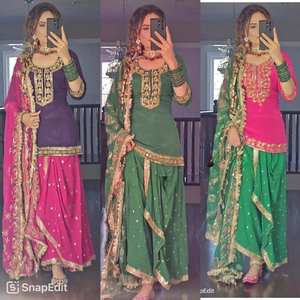 Salwar Kameez de Estilo Bollywood con Bordado Georgette y Lentejuelas, Estilo Elegante, Top Rosa, Dupatta, para Fiestas, Secado Rápido, Estilo Indio Pakistaní - Product Image 6