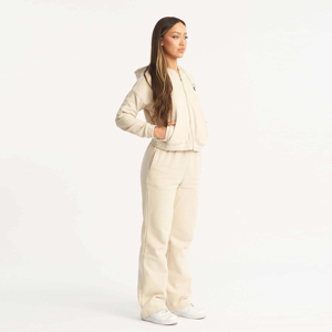 Vente en gros de sweatshirt uni à col ras du cou pour femmes logo personnalisé femmes surdimensionné respirant couleur personnalisée sweats à capuche pour femmes OEM - Product Image 3