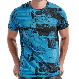 2024 col rond Sublimation imprimé hommes microfibre à manches courtes maillot respirant coupe ajustée motif de conception de haute qualité Pakistan - Product Image 1