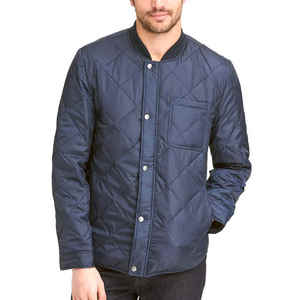 Chaqueta acolchada ligera de alta calidad para hombre, diseño único, cuello con capucha, colores personalizados, lona para invierno, precio al por mayor barato - Product Image 4