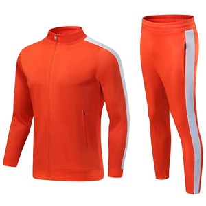 Idée de costume d'Halloween avec logo personnalisé, survêtement de sport orange à fermeture éclair pour garçons, adultes, hommes, salle de sport, grande taille - Product Image 1