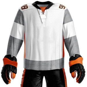 Servicio OEM bajo Moq uniforme de hockey sobre hielo para la venta/100% material de poliéster hecho uniforme de hockey sobre hielo - Product Image 4
