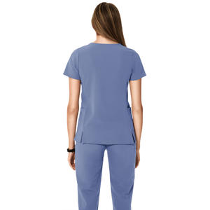 ชุดยูนิฟอร์มพยาบาลผู้หญิงแบบมีโลโก้สั่งทำ เสื้อคอวีโค้ง ชุดใหญ่พิเศษ ชุดผ่าตัด ผ้าสแปนเด็กซ์ สำหรับงานผ่าตัด - Product Image 4