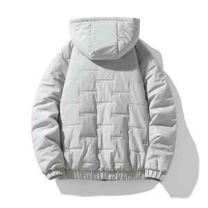 Chaqueta Bomber Casual de Alta Calidad para Hombre, Talla Grande, con Logotipo Personalizado, Ropa de Calle de Invierno, Cuello Alto, Transpirable, 100% Poliéster - Product Image 5