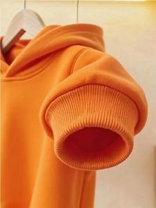 Logo personnalisé Toddler Boys Sweatshirts 100% coton enfants Sweat couleur unie pull surdimensionné pour la saison d'hiver - Product Image 5