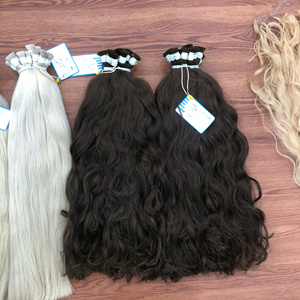 Nouvel arrivage d'extensions de cheveux vietnamiens crus vierges 100% de haute qualité 30 pouces Style de cheveux en vrac ondulés naturels Style de vague droite - Product Image 3