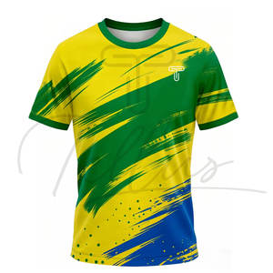 Camiseta de Fútbol Personalizada TELLUS APPAREL con Logotipo en Color Personalizado, Cuello Redondo, Media Manga, Sin Costuras, Elástica, Antibacteriana, Calidad Premium para Adultos - Product Image 1
