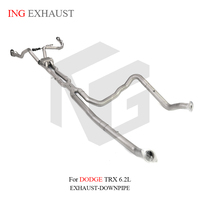 Catback d'échappement sablé en titane ING pour Dodge RAM 1500 TRX 6.2L tuyau de descente réglage automatique tuyaux épuisés système d'échappement