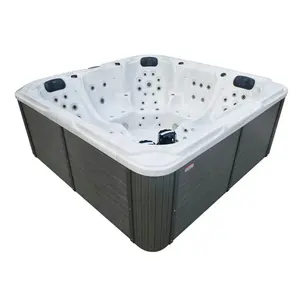 Banheira de hidromassagem aquática 5 perosn, banheira de hidromassagem com massagem ao ar livre, preço de fábrica, spa de luxo em acrílico grande, jacuzzier spa