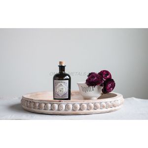 Juego de bandejas de madera de buena calidad en color marrón oscuro con forma rectangular clásica y asas elegantes ideales para la decoración del hogar - Product Image 5