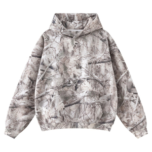 Sweat à capuche surdimensionné de qualité supérieure avec motif camouflage personnalisé, 100% coton molleton, GSM élevé, tendance, design personnalisé pour unisexe - Product Image 1