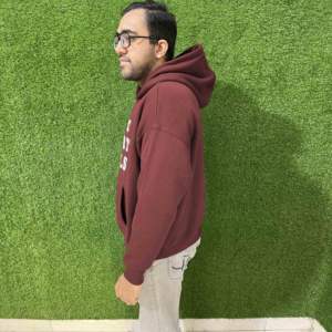 Pull à capuche en éponge française 100% coton personnalisé pour hommes garçons Street Wear épaule tombante lourde pour impression bouffante - Product Image 5