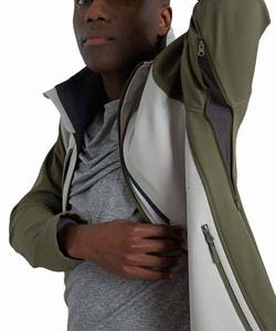 Veste d'hiver softshell pour homme, taille XL, style streetwear, service OEM, personnalisable, haute qualité, imperméable, fermeture éclair réversible, col montant - Product Image 6