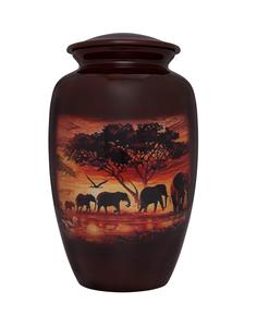 Nouveau design d'urnes funéraires en métal, fournitures funéraires en gros pour les cendres humaines exportées adultes - Product Image 4