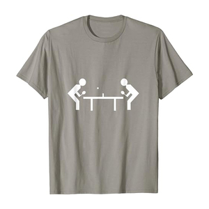 T-shirt de tennis de table personnalisable OEM Top Vêtements pour hommes avec sublimation Maillot à col rond Vêtements de sport pour adultes - Product Image 4