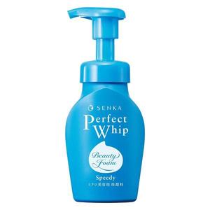 Nettoyant visage moussant Senka Perfect Whip Speedy Micro-Beauty, acide hyaluronique, parfum floral, 150 ml, nettoyant hydratant japonais pour le visage - Product Image 1