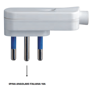 Ecova 10 Ampere piccolo attacco presa elettrica Design bianco salvaspazio - Product Image 6