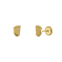 Boucles d'oreilles clous en or massif 9K (disponibles en 10K, 14K, 18K) pour femmes, enfants et jeunes enfants, avec fermoir à vis, fabriquées en Espagne