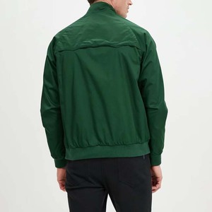 Veste bomber verte à col montant de haute qualité, design 2026, 100% polyester, imperméable, écologique, service OEM, personnalisable pour hommes - Product Image 3