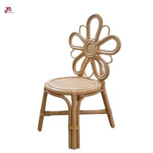 Modern Rattan Kid's Dining <b>Chair</b> Rattan Lounge <b>Chair</b> Kid's Flower Armchair Rattan <b>Vintage</b> Kid's Furniture - Product Image 3