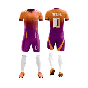 Diseño de fabricante personalizado Jersey de fútbol de secado rápido Ropa deportiva Kit de entrenamiento Conjunto de uniforme de fútbol Camisetas de fútbol - Product Image 3