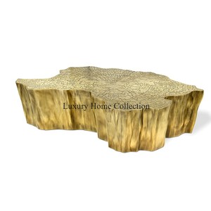 Mesa de centro hecha a mano, muebles para el hogar, Hotel y restaurante, acabado antiguo de latón, diseño único, mesas de salón - Product Image 1