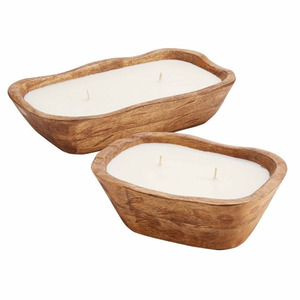 Tazón de madera con mango para velas, novedad, vintage, tamaño personalizado para decoración de mesa, iluminación para el hogar y la Oficina - Product Image 5