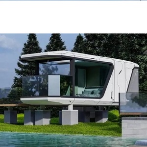 บ้านภาชนะสำเร็จรูปแบบบูรณาการที่ทันสมัยพื้นที่สะดวกค่ายโรงแรมสำหรับวันหยุดกิจกรรมการท่องเที่ยววิลล่าห้องนั่งเล่นขนาดเล็ก - Product Image 4