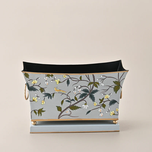 ถังขยะโลหะเพ้นท์มือ ดีไซน์ใหม่ ตกแต่งภายในบ้าน ห้องอาหาร ทางเดิน สไตล์หรูหรา คลาสสิก ไม่ตกยุค - Product Image 1