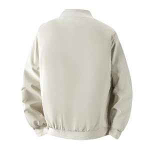 Veste matelassée à col mandarin pour hommes coupe-vent à capuche hiver toile mélange tissu fermeture éclair avant taille personnalisée - Product Image 6