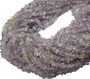 Améthyste rose naturelle puce irrégulière gravier pépite non coupée 4mm à 8mm perles couleur rose fabrication de bijoux perles brin 34 pouces de long - Product Image 3