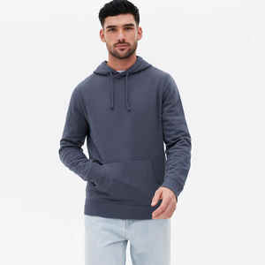 Sweat à capuche pour homme automne-hiver 350 Gsm léger avec logo personnalisé imprimé Vente chaude Prix bas Technique lavée Col zippé - Product Image 5