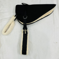 Sangle de selle légère et personnalisable en maille pour cheval, garnie de mousse, avec doublure en fourrure, durable et confortable, imprimée sur mesure pour l'équitation