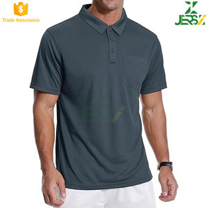 Camisas de Golf de Manga Corta para Hombre, al Por Mayor, Premium, Transpirables, de Algodón/Poliéster, con Logotipo Personalizado, Diseño Floral Tejido, Deportivas, 220g - Product Image 2