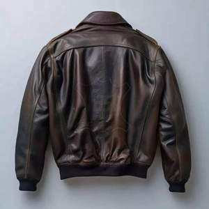 Chaqueta de Cuero Bomber para Hombre, Resistente al Viento, de Alta Calidad, en Oferta, el Mejor Diseño en Ropa Masculina con Chaquetas Competitivas - Product Image 2