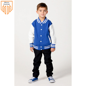 Chaquetas universitarias de béisbol para niños de calidad superior profesional de diseño personalizado de forro polar de algodón 100% de color personalizado de MEGA EMPIRE - Product Image 3