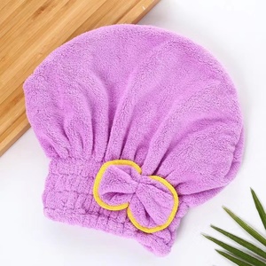 Gorro de pelo seco de terciopelo Coral, absorbente, fácil de secar, lazo de ducha, gorro de princesa grueso, <span class=keywords><strong>toalla</strong></span> para la cabeza - Product Image 6