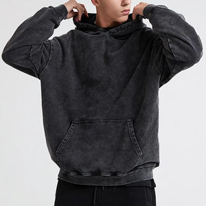 Sudaderas con Lavado Ácido para Hombre y Mujer, Diseño de Camuflaje Bordado, Invierno, Casual, Térmicas, Mezcla de Algodón, Impresión Digital - Product Image 3