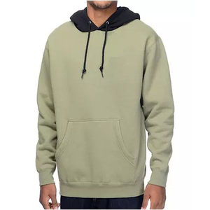 เสื้อฮู้ดแบบสวมหัวใช้ได้ทุกเพศ2024เสื้อครอป100% ไหล่ตกปรับแต่งได้ผ้าฝ้ายเปล่าสำหรับขายส่ง - Product Image 3