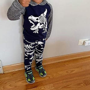 Gran oferta, chándal personalizado para niños y niños con logotipo personalizado, traje de invierno informal de algodón y poliéster transpirable de diseño sólido - Product Image 3