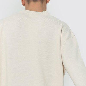 Offres Spéciales décontracté long pull à col rond pull tricoté en gros meilleure vente hiver à manches longues hommes chandails - Product Image 6