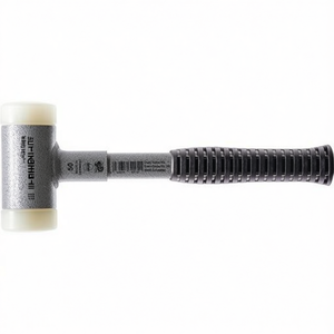 Supercraft Soft-Faced <b>Hammer</b> 335mm Length 70mm Head Diameter Recoil-Free Steel Tube Hard Nylon White HALDER - Product Image 3