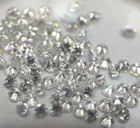 E-f Blanc Couleur 1.75mm Moissanite Diamant Rond Brillant Coupe Vs Pureté