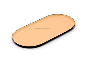 Plateau de service rectangulaire en métal poignées modernes d'usine directe cuisine décorative de Noël maison table ambiance de vie artisanat - Product Image 3