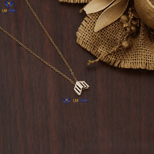 จี้เพชรทรงกลมสุดสุกใสขนาด0.15 TDW พร้อมโซ่สีโรสโกลด์เครื่องประดับเพชร CVD ที่ผ่านการรับรอง - Product Image 3